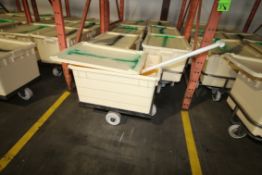 Plastic Ingredient Bins on S/S Cart, Includes Lid and Paddle, Dims.: 27 1/2