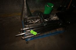 Lot of S/S Piping, S/S Fittings, S/S Funnel, S/S Trays, and Other S/S Contents