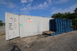 International Cargo Shipping Container, Dims.: 38'5