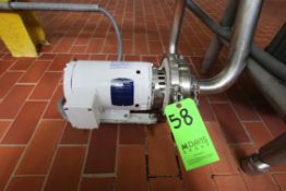 WCB 1.5 HP Centrifugal Pump, with Baldor 1750 RPM Motor,1-1/2