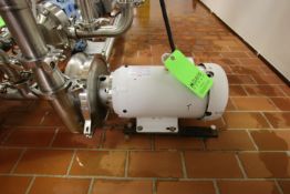 WCB 5 HP Centrifugal Pump, Baldor Washdown Duty Motor, 1760 RPM, 208-230/460 V,