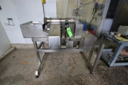 Urschel All S/S Slicer, Model G, S/N 695, 2-Cutting Wheels System, 2 HP, 1735 RPM, Portable Unit