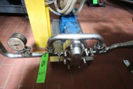 WCB 3-HP Positive Displacement Pump, Model 030U2, S/N 29008601,1735/217 RPM, 1-1/2