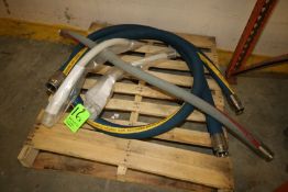 Sanitary Clamp Type Transfer Hoses, Includes (2) NEW 32
