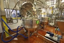 Lee Approx 100 Gallon S/S High Shear Kettle, M/N 100D9MT. S/N A7863-1, Jacket 90 PSI @ 332 F, Test