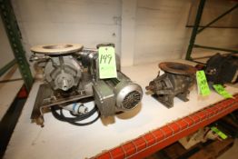 Power Air Lock/Rotary Valve Mounted on S/S Frame with 5-1/2