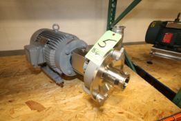 Fristam 10 hp Centrifugal Pump, Model FPR3532-170, S/N FPR35320603365 with 2-1/2