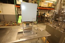 Autoprod Single Head Tamper Evident Sealer, Model Lab.Heat Sealer, S/N AP-1163, Set-Up with 2-3/8