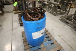 55 Gal. Drum Barrel Rex 3500 Case Conveyor Chain - Aprox. 780 lbs.