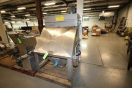 American Process Systems 2-Compartment Bag Dump/Filter Station, Model FBD, S/N 2083 with Dump Area