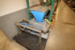 Omega Disc Feeder, Model 23-02, S/N OD-2779 with Syntron Vibratory Conveyor, Aprox. 40