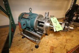 Thomsen 3 hp Centrifugal Pump, Model 5291S1, S/N 3A-15012 with 1-1/2