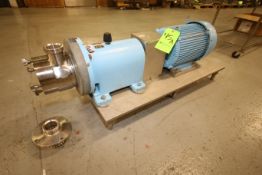 Waukesha 10 hp High Shear Pump, Model SP4, S/N 215363-98 with 2