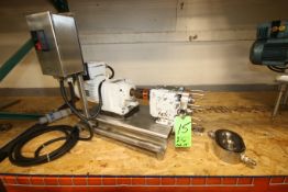 Waukesha 2 hp Positive Displacement Pump, Model 15, S/N 123722 with 1-1/2