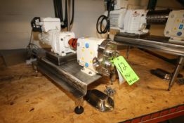Waukesha-Cherry Burrell 1 hp Positive Displacement Pump, Model 006, S/N 261902-00 with 1-1/2