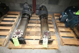 Ebara S/S Vertical Fluid Handling Pump, Type EVKAU/A1810 with 2-1/2