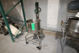 Groen 20 Gal. Portable S/S Jacketed Kettle, Model N20, National Board: 133241, S/N 31665-1, 316 S/