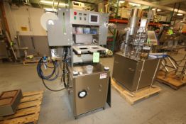 Orics 2-Station Manual Gas Flush Tray Sealer, Model VGF-100, Equipped with Aprox. 5-3/4