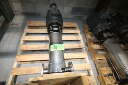 Ebara S/S Vertical Fluid Handling Pump, Type EVKAU/A1810, S/N CS5-10ZB0 with 2-1/2