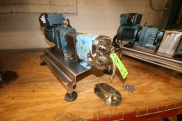 Waukesha-Cherry Burrell 2 hp Positive Displacement Pump, Model 006, S/N 301669-02 with 1-1/2