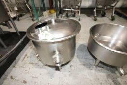 Aprox. 30 Gal. S/S Balance Tank with Removable Lid Tank Dimensions Aprox. 16