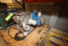 Power Air Lock/Rotary Valve Mounted on S/S Frame with 2-1/2