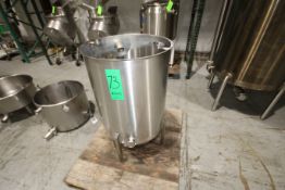 Aprox. 60 Gal. S/S Tank, Tank Dimensions Aprox. 24