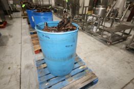 55 Gal. Drum Barrel Rex 3500 Case Conveyor Chain - Aprox. 850 lbs.