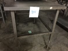 Heavy Duty Stainless Steel Table with adjustable square tubing legs; 30