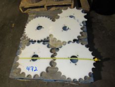 One lot of 5 same size unused indexing wheels 20