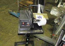 Label Dispenser comes with manual and on stand with casters (Rigging and loading fees included in