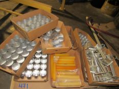 One Pallet of 9 boxes of various candle making molds (Rigging and loading fees included in the