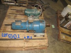 One lot - 2 pieces - Conveyor Control Drive with chain sprocket and Sumitomo SM-Cyclo gear drive 2HP