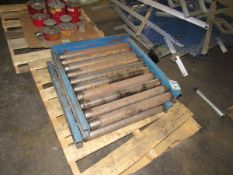 One lot of two very heavy roller conveyors 30