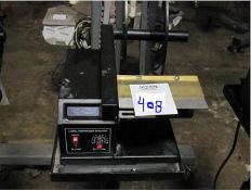 Label Dispenser with Counter comes with manual and on stand with casters (Rigging and loading fees