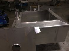 200 Gallon Stainless Steel Square Tank with removeable lid -several openings- 50