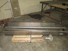 Stainless Steel Roller Type Infeed Jar/Bottle feeder. Driven by two separate DC motors and