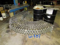 Flexible skate conveyor 2ft wide extends to approx. 15 ft (Rigging and loading fees included in