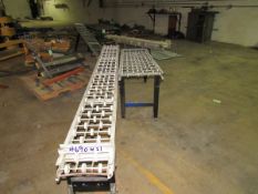 Lot of two skate conveyors one 1abd 10 ft long and one 18