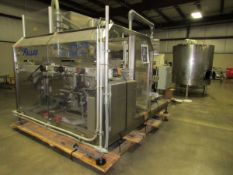 Fallas Robotic Stainless Steel Case Packer, Model JR-VAC-CE, with Allen Bradley 5/20 PLC Controls,
