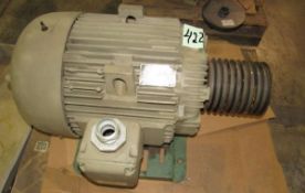GE Energy Saver 60HP Electric Motor, Model # 5KS364SAA208D, 1780 RPM, 460V, 71.2Amps. Power Factor