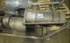 Reeves variable speed drive with electric motor on SS cart - parts machine (Rigging and loading fees