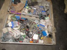 One pallet of two trays various bearings and other parts (Rigging and loading fees included in the
