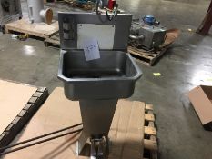 Stainless Steel Sink; foot operated pedals for hot and cold 14