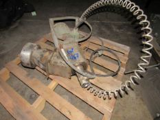 Flexicon type flexible powder auger with electric motor and gear drive. 1HP, 1135RPM US