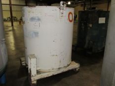 Clawson Approx. 345 Gallon Steel Totes - forklift able and stackable with 2