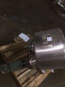 SaniFab Mix tank with Lightening Type mixer and hinged manhole cover (Rigging and loading fees