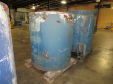 Clawson Approx. 345 Gallon Steel Totes - forklift able and stackable with 2