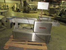 ACCRAPLY Stainless Steel Conveyor, 84 in. Length x 4 1/2 in. Wide, SS Mesh Belt, with two roller