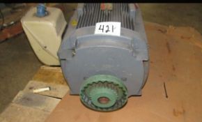 GE 50HP High Speed Electric Motor, 3555 RPM, 230/460V, 119/59.5Amps, Frame: 324TS, Service Factor,